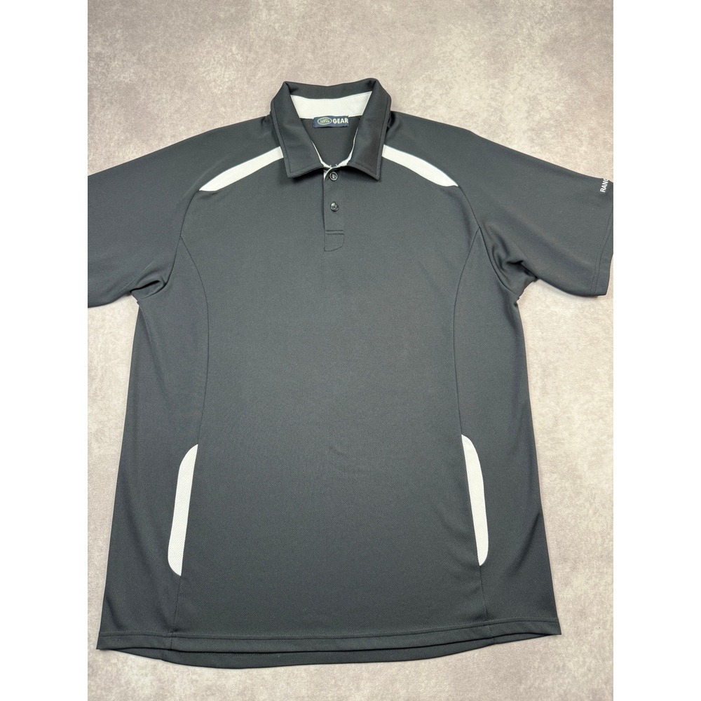 Land Rover Range Rover Gear Men's XL Black Polo Shirt Eco Performance Motorsport